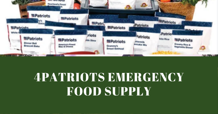 4Patriots Emergency Food Supply Review