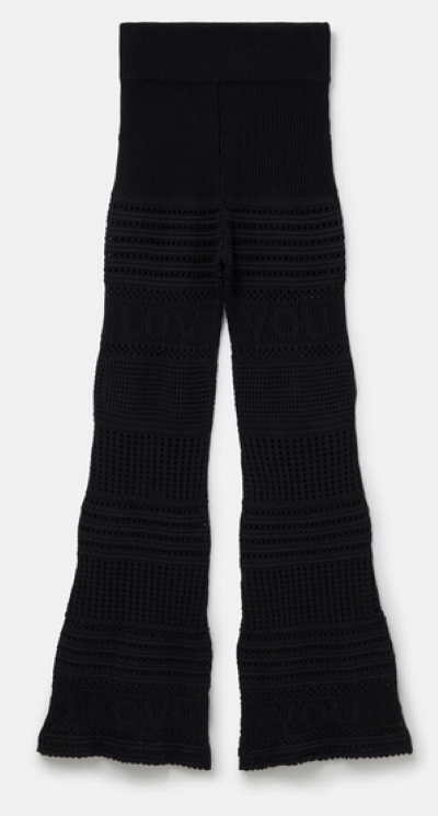 Stella McCartney 'I Love You' Crochet Flared Trousers.